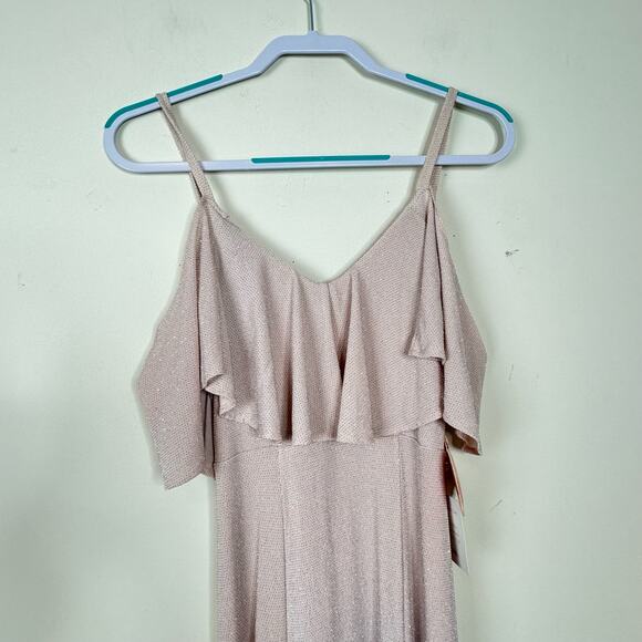 Show Me Your Mumu Renee Ruffle Maxi Dress - Pink Blush Meadow NWT Size 2XS - Picture 4 of 9